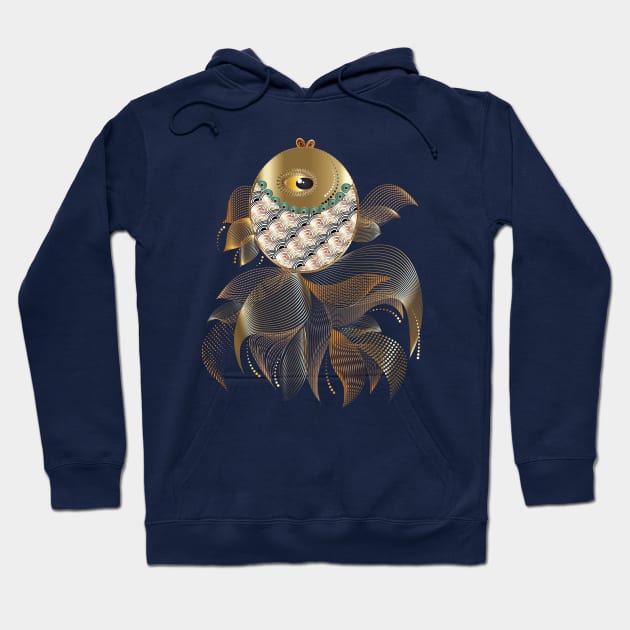 Golden Baby Fish Hoodie by Nobiya